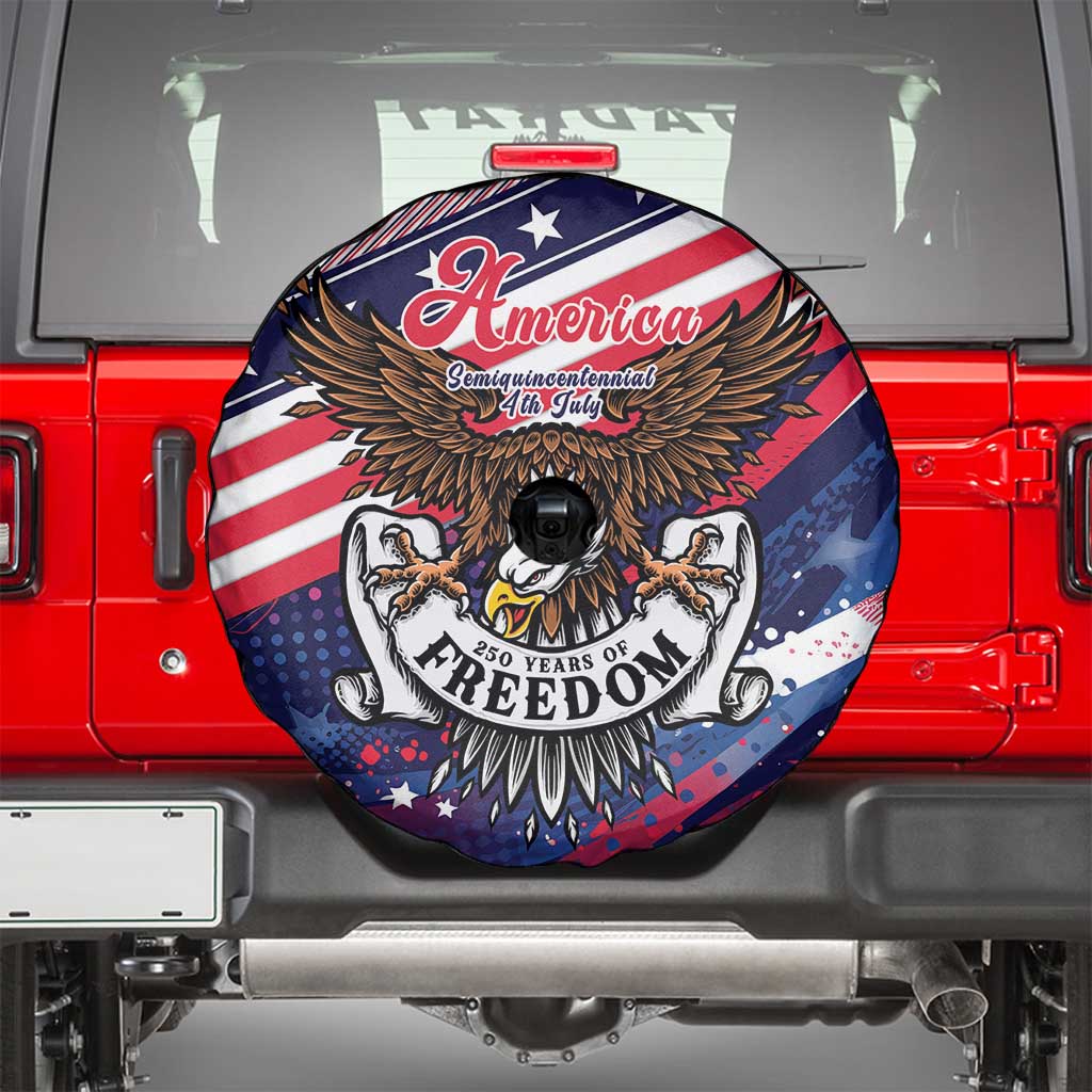 250 Years Of Service Spare Tire Cover Semiquincentennial USA Patriotic 4th Of July - Wonder Print Shop