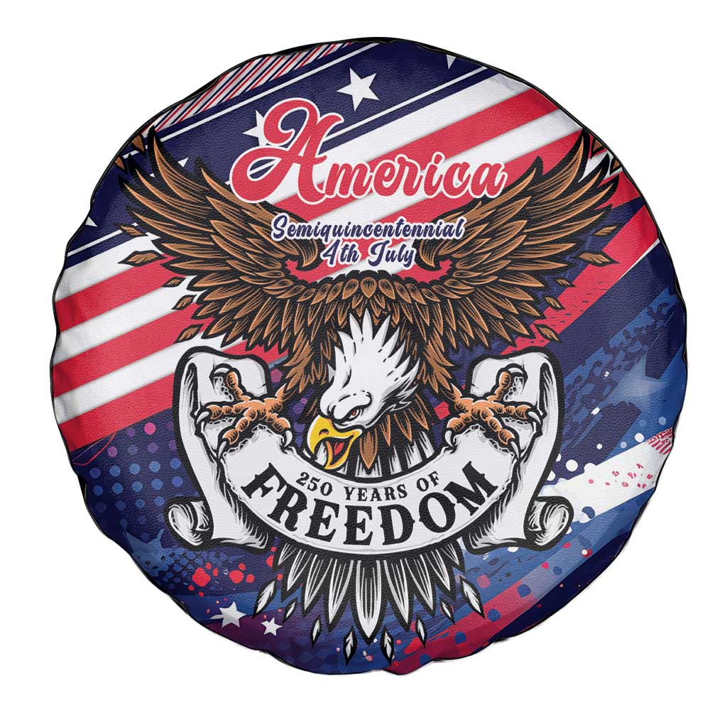 250 Years Of Service Spare Tire Cover Semiquincentennial USA Patriotic 4th Of July - Wonder Print Shop