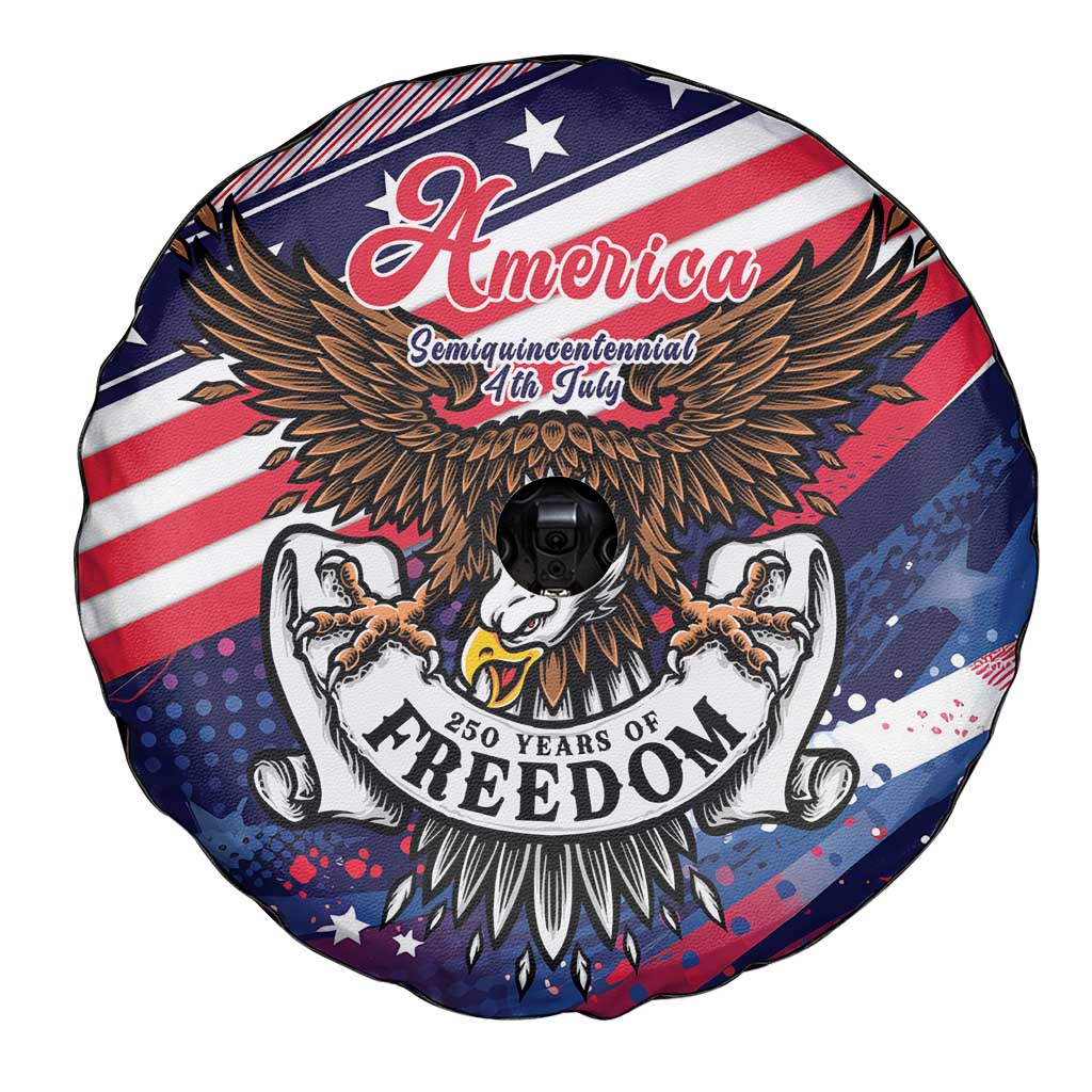 250 Years Of Service Spare Tire Cover Semiquincentennial USA Patriotic 4th Of July - Wonder Print Shop