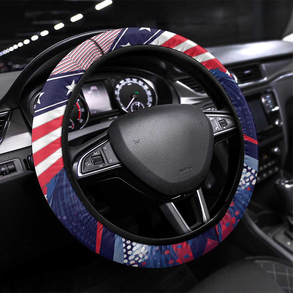 250 Years Of Service Steering Wheel Cover Semiquincentennial USA Patriotic 4th Of July - Wonder Print Shop
