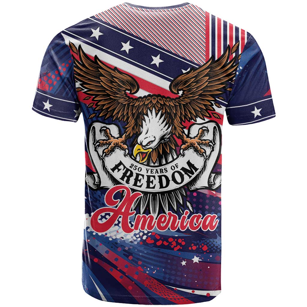 250 Years Of Service T Shirt Semiquincentennial USA Patriotic 4th Of July - Wonder Print Shop
