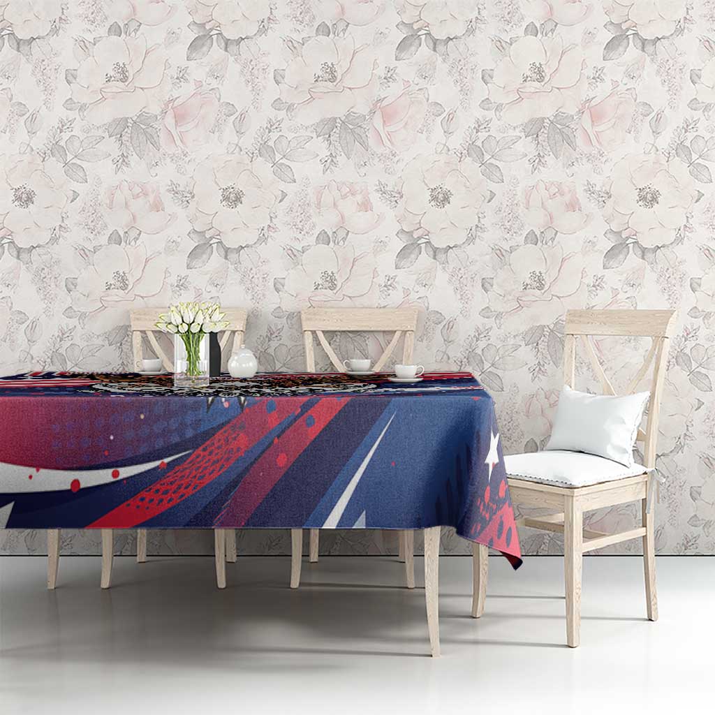 250 Years Of Service Tablecloth Semiquincentennial USA Patriotic 4th Of July - Wonder Print Shop
