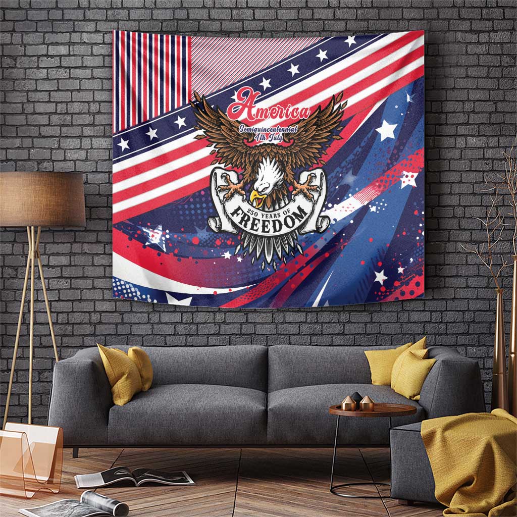 250 Years Of Service Tapestry Semiquincentennial USA Patriotic 4th Of July - Wonder Print Shop