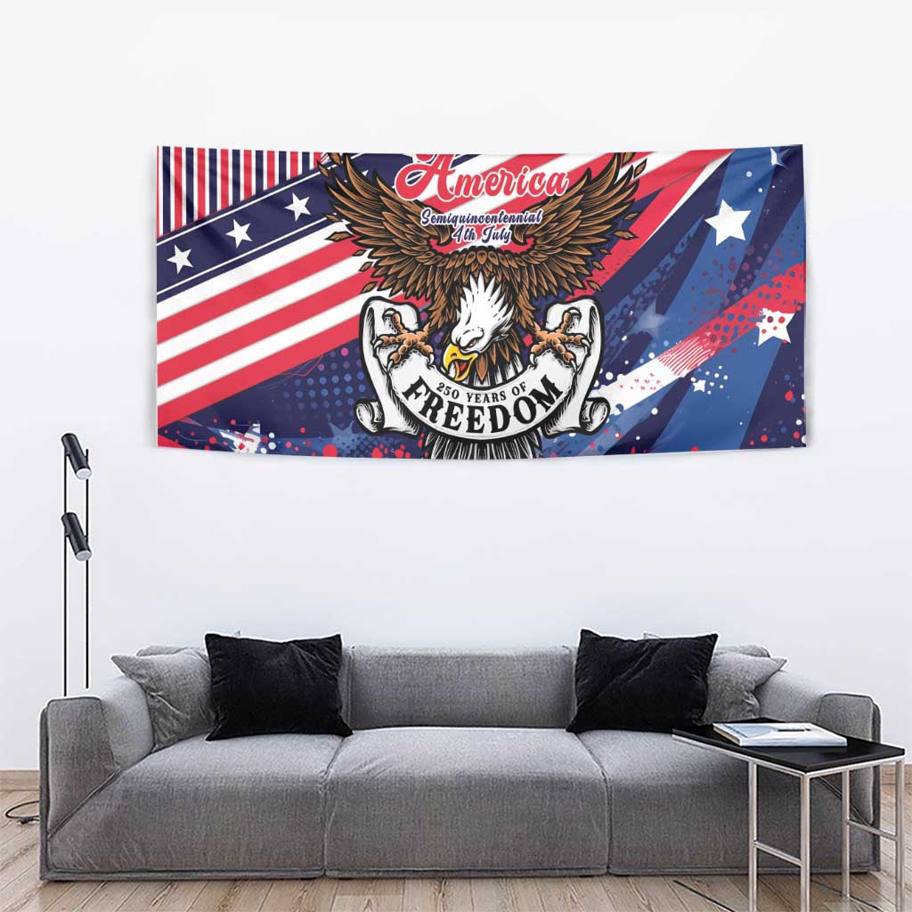 250 Years Of Service Tapestry Semiquincentennial USA Patriotic 4th Of July - Wonder Print Shop