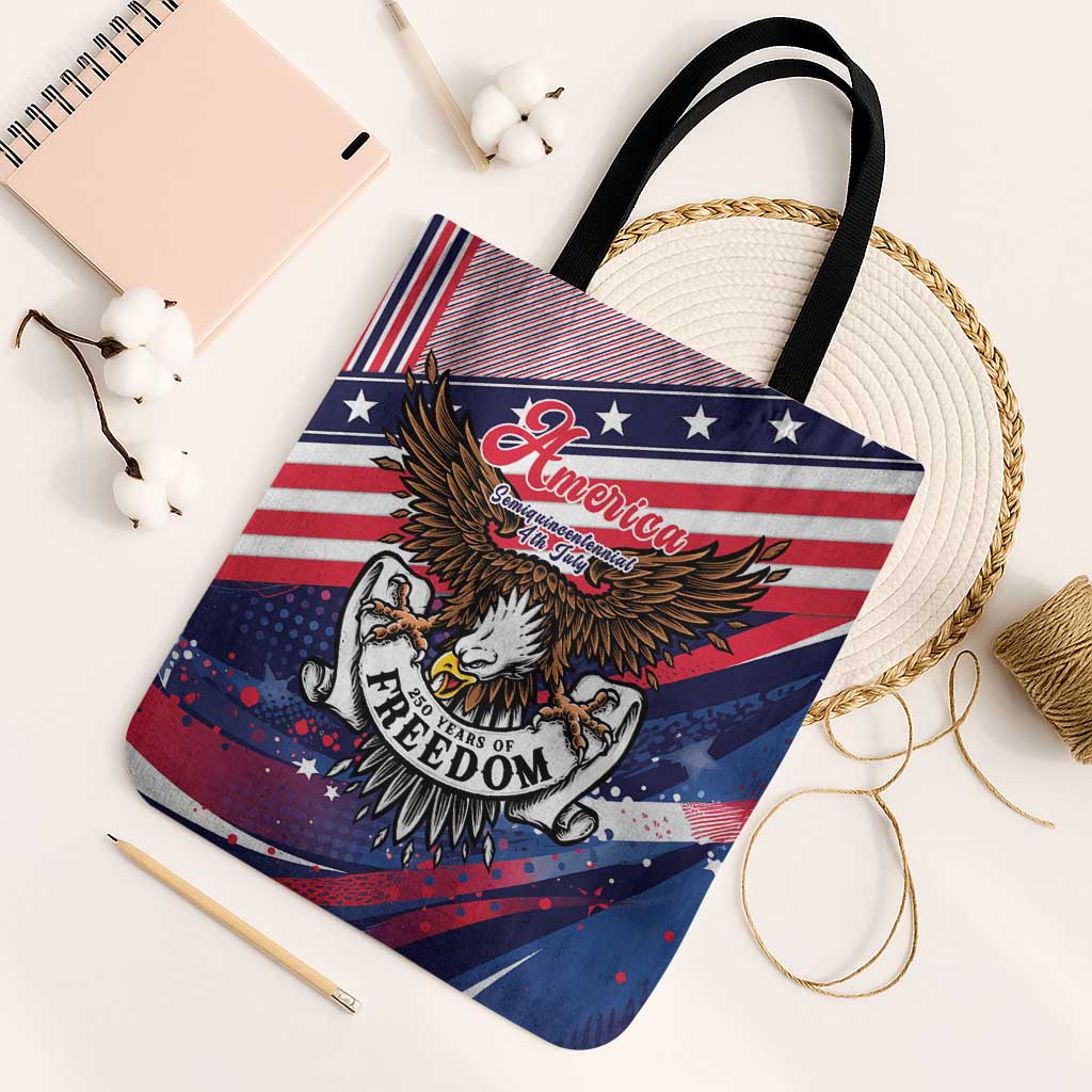 250 Years Of Service Tote Bag Semiquincentennial USA Patriotic 4th Of July - Wonder Print Shop