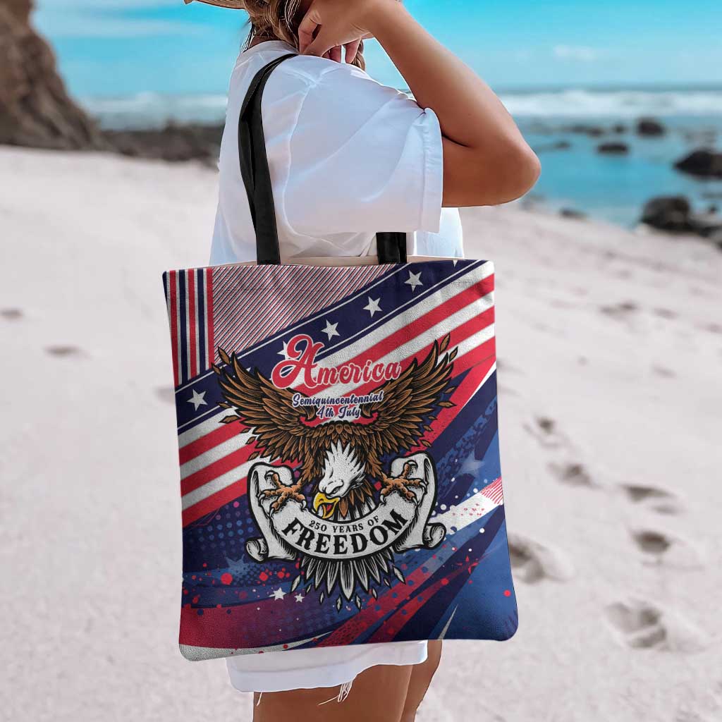 250 Years Of Service Tote Bag Semiquincentennial USA Patriotic 4th Of July - Wonder Print Shop