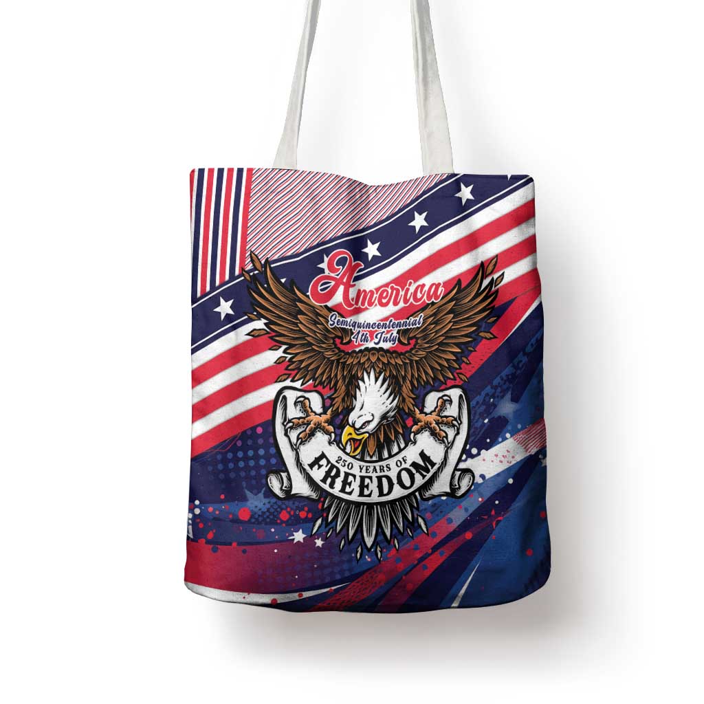250 Years Of Service Tote Bag Semiquincentennial USA Patriotic 4th Of July - Wonder Print Shop