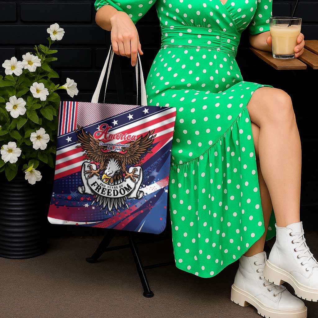 250 Years Of Service Tote Bag Semiquincentennial USA Patriotic 4th Of July - Wonder Print Shop