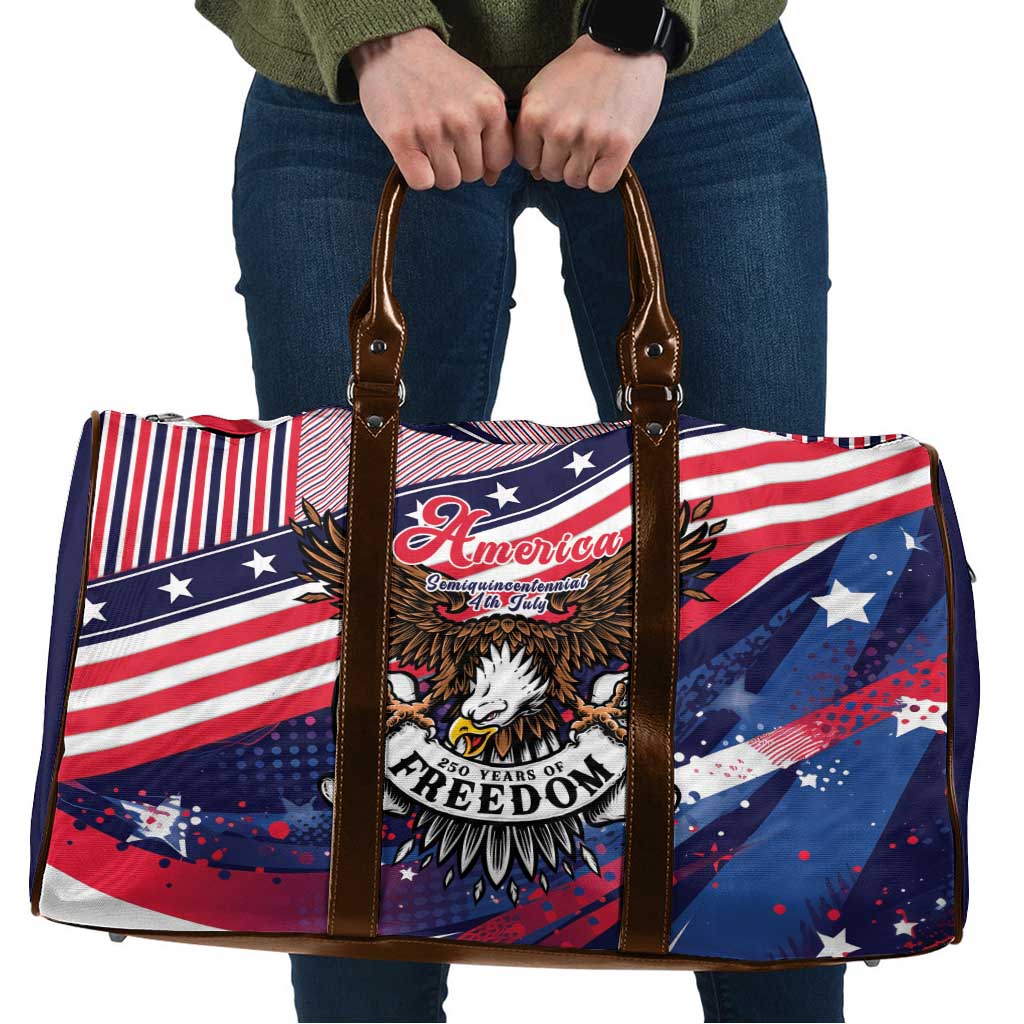 250 Years Of Service Travel Bag Semiquincentennial USA Patriotic 4th Of July - Wonder Print Shop