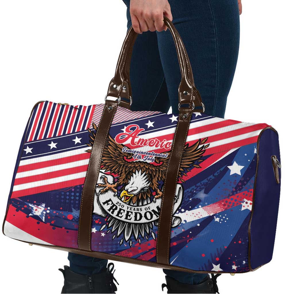 250 Years Of Service Travel Bag Semiquincentennial USA Patriotic 4th Of July - Wonder Print Shop