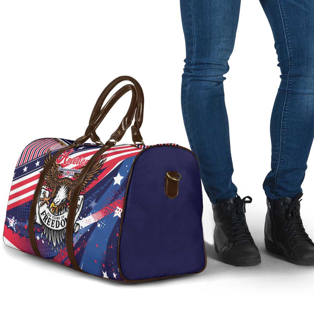 250 Years Of Service Travel Bag Semiquincentennial USA Patriotic 4th Of July - Wonder Print Shop