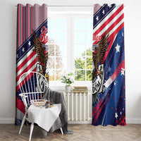 250 Years Of Service Window Curtain Semiquincentennial USA Patriotic 4th Of July - Wonder Print Shop