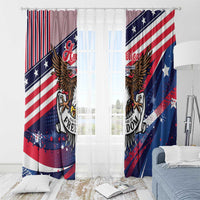 250 Years Of Service Window Curtain Semiquincentennial USA Patriotic 4th Of July - Wonder Print Shop