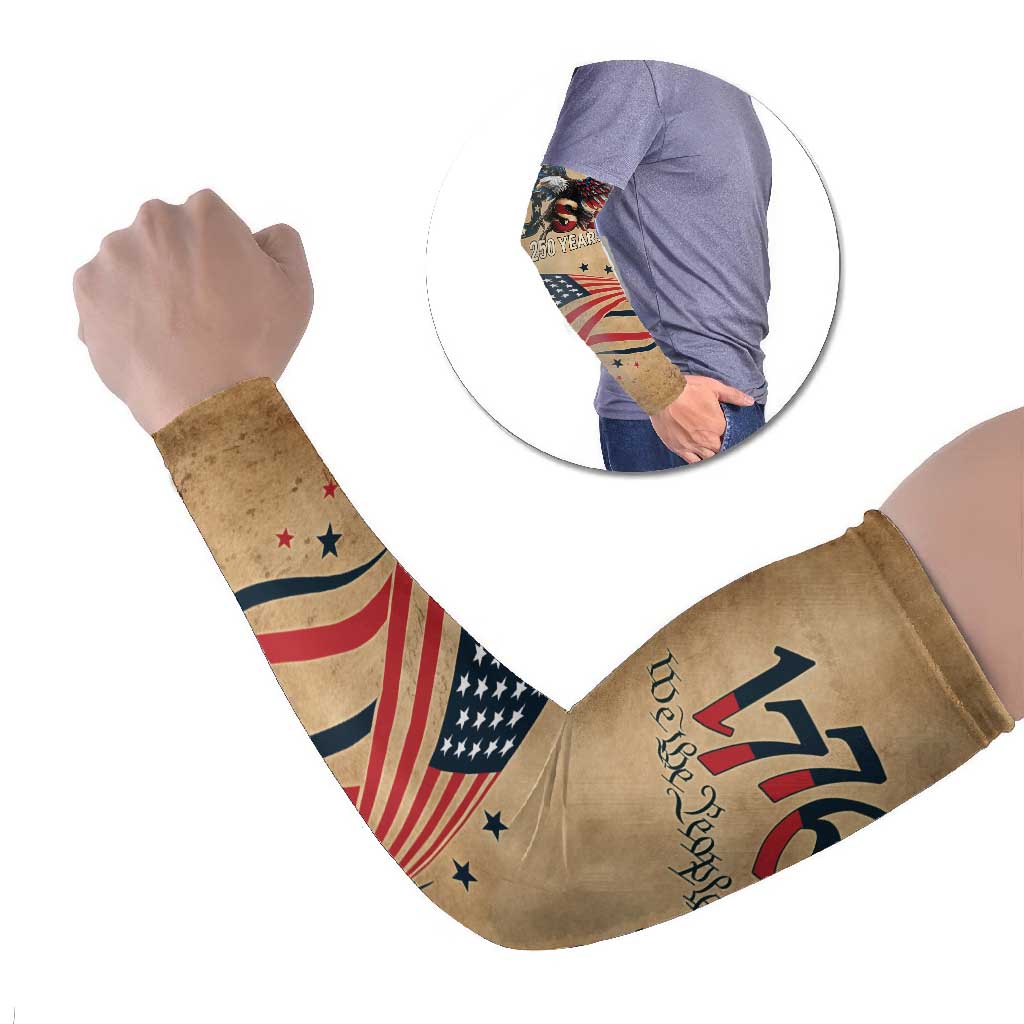 America 250th Anniversary Arm Sleeves Eagle Us Flag July 4Th - Wonder Print Shop