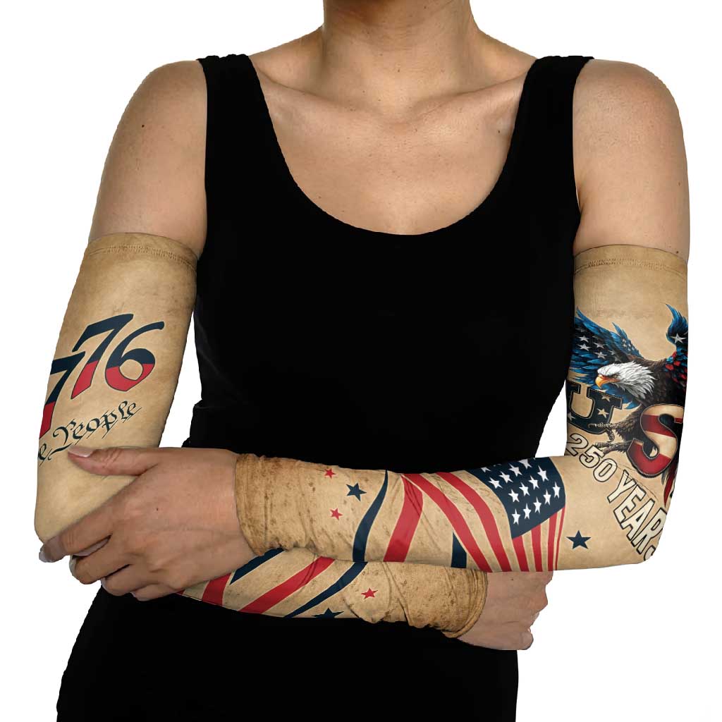America 250th Anniversary Arm Sleeves Eagle Us Flag July 4Th - Wonder Print Shop