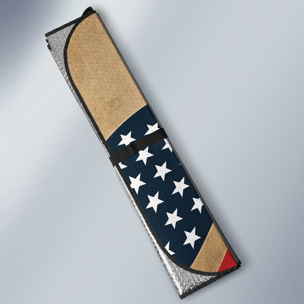 America 250th Anniversary Auto Sun Shade Eagle Us Flag July 4Th - Wonder Print Shop