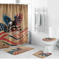 America 250th Anniversary Bathroom Set Eagle Us Flag July 4Th - Wonder Print Shop
