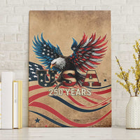 America 250th Anniversary Canvas Wall Art Eagle Us Flag July 4Th - Wonder Print Shop