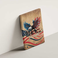 America 250th Anniversary Canvas Wall Art Eagle Us Flag July 4Th - Wonder Print Shop