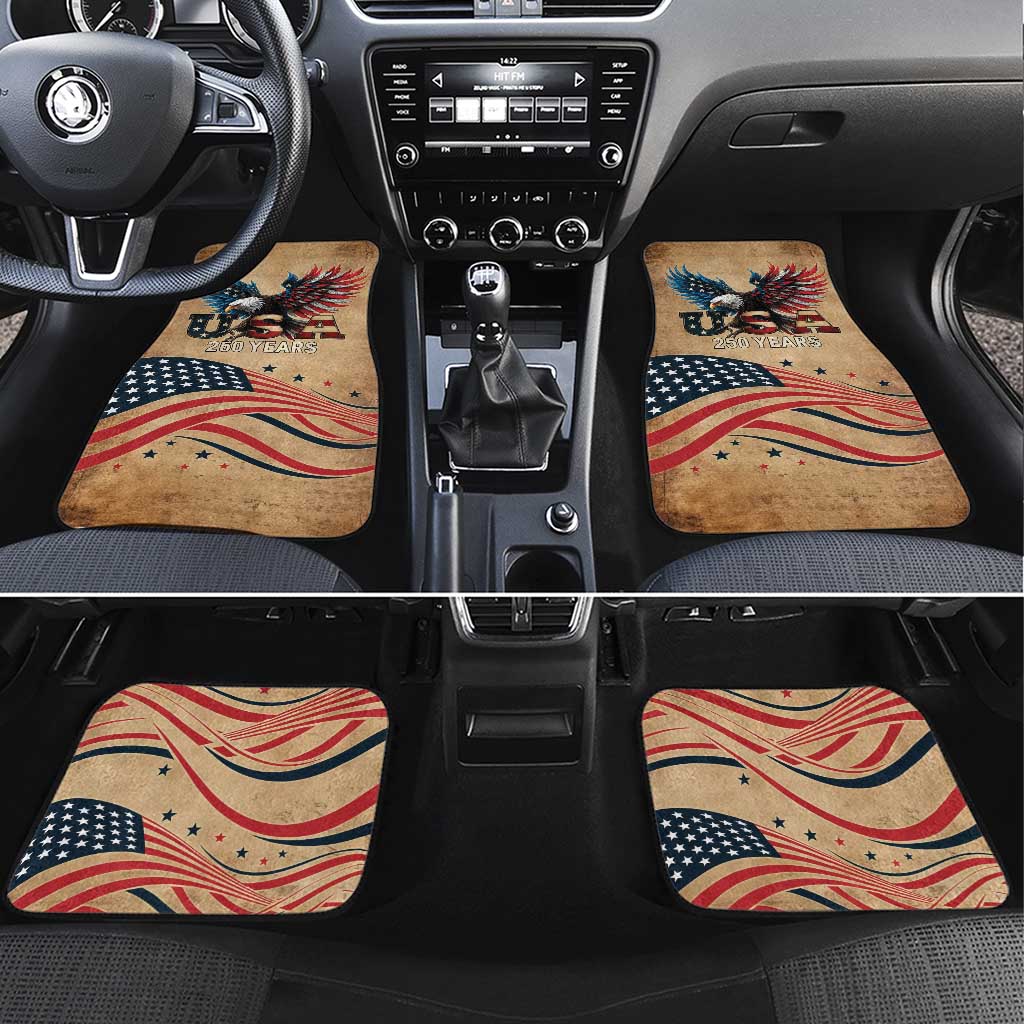 America 250th Anniversary Car Mats Eagle Us Flag July 4Th - Wonder Print Shop