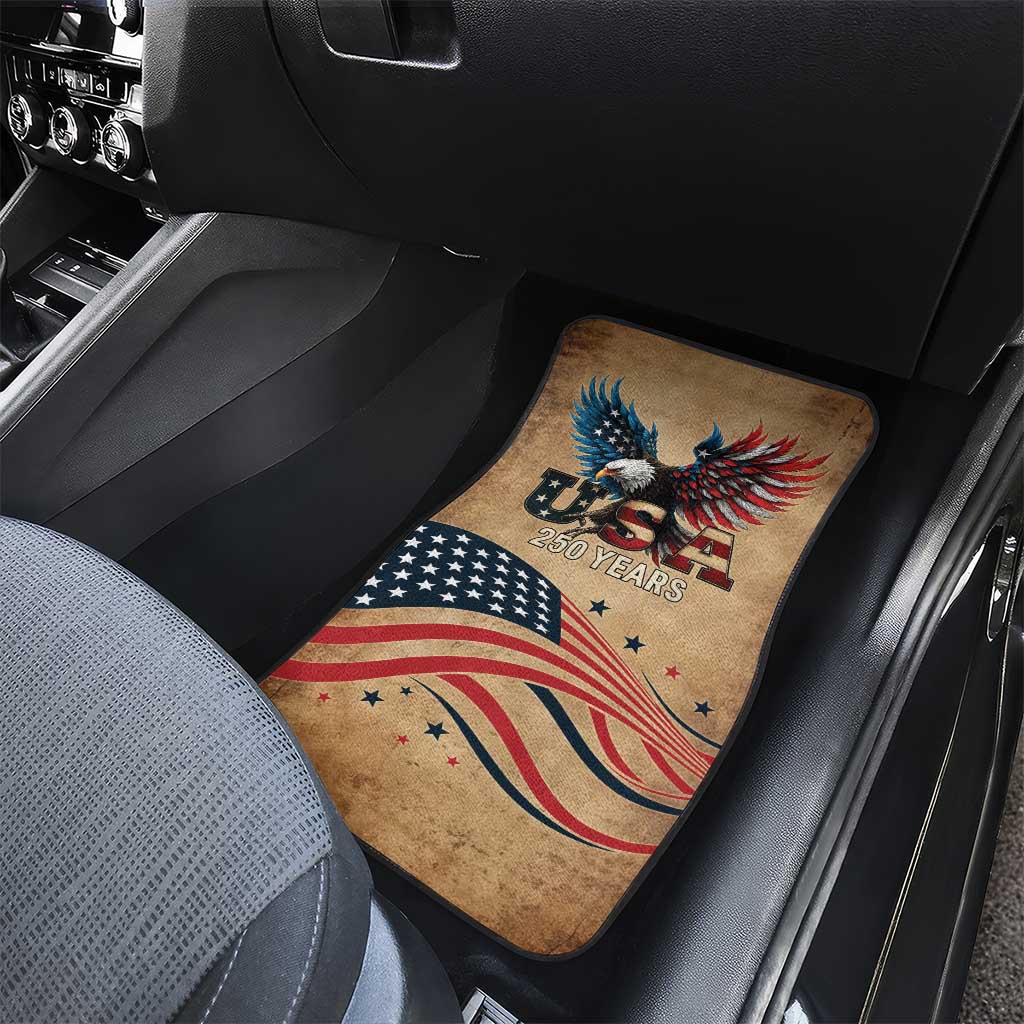 America 250th Anniversary Car Mats Eagle Us Flag July 4Th - Wonder Print Shop