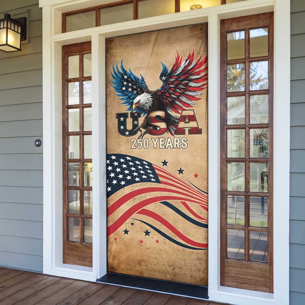 America 250th Anniversary Door Cover Eagle Us Flag July 4Th - Wonder Print Shop