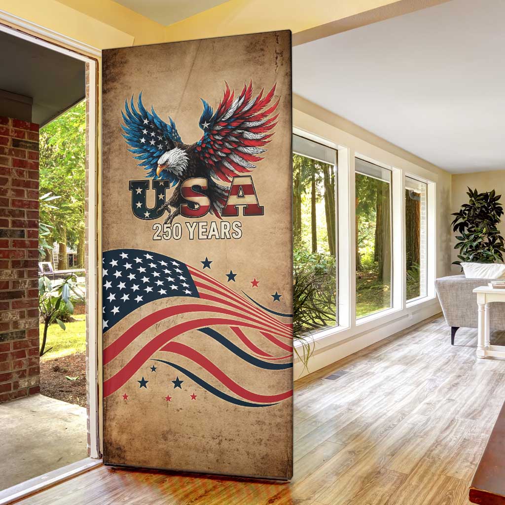 America 250th Anniversary Door Cover Eagle Us Flag July 4Th - Wonder Print Shop