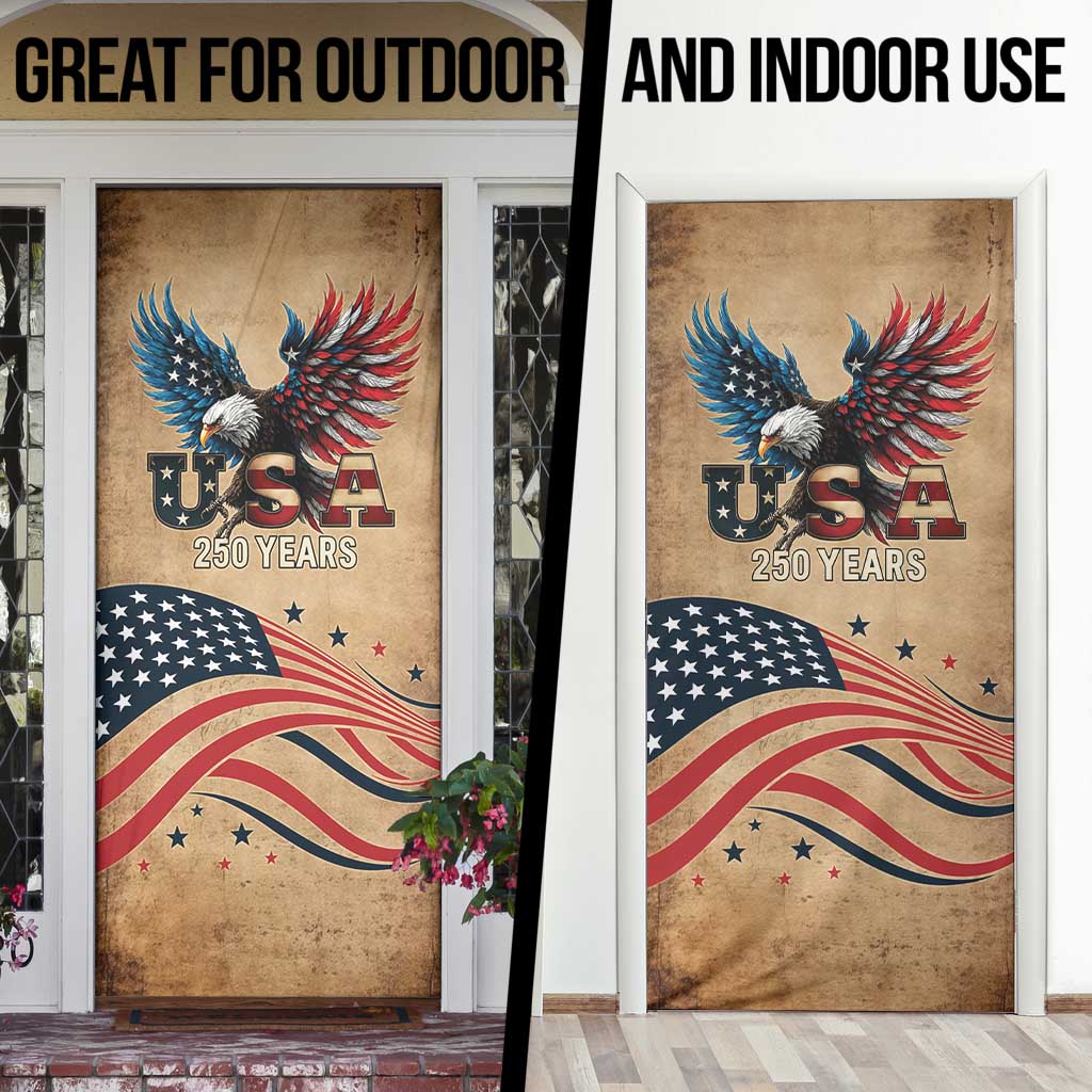 America 250th Anniversary Door Cover Eagle Us Flag July 4Th - Wonder Print Shop