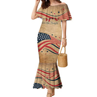 America 250th Anniversary Family Matching Mermaid Dress and Hawaiian Shirt Eagle Us Flag July 4Th - Wonder Print Shop