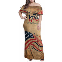 America 250th Anniversary Family Matching Off Shoulder Maxi Dress and Hawaiian Shirt Eagle Us Flag July 4Th - Wonder Print Shop