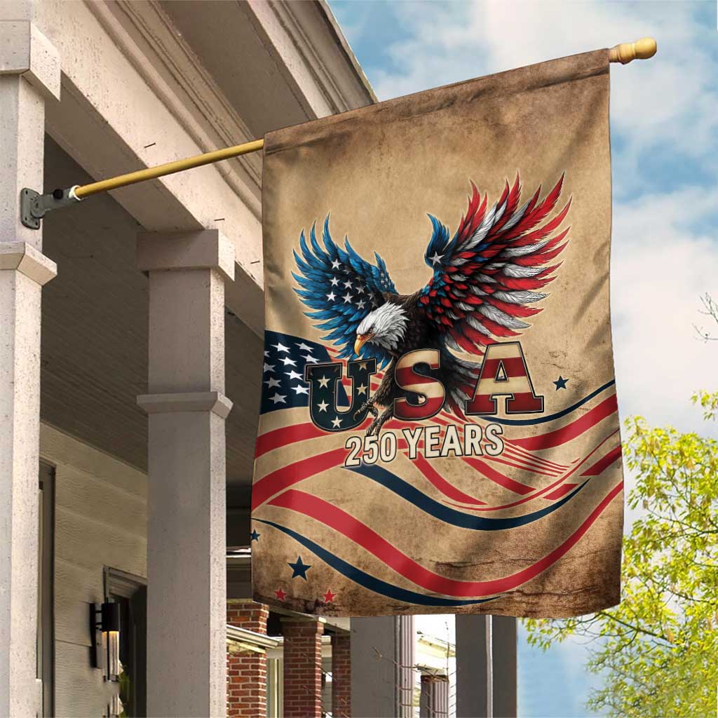 America 250th Anniversary Garden Flag Eagle Us Flag July 4Th - Wonder Print Shop