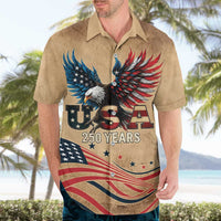 America 250th Anniversary Hawaiian Shirt Eagle Us Flag July 4Th - Wonder Print Shop