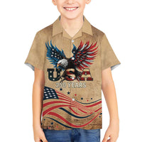 America 250th Anniversary Hawaiian Shirt Eagle Us Flag July 4Th - Wonder Print Shop