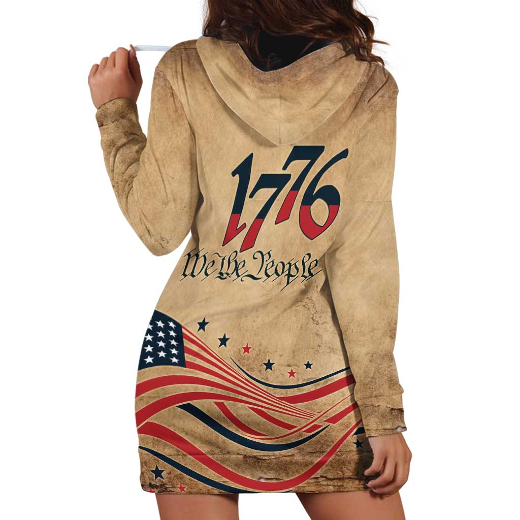 America 250th Anniversary Hoodie Dress Eagle Us Flag July 4Th - Wonder Print Shop
