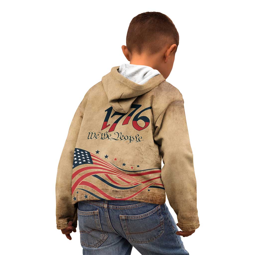 America 250th Anniversary Kid Hoodie Eagle Us Flag July 4Th - Wonder Print Shop