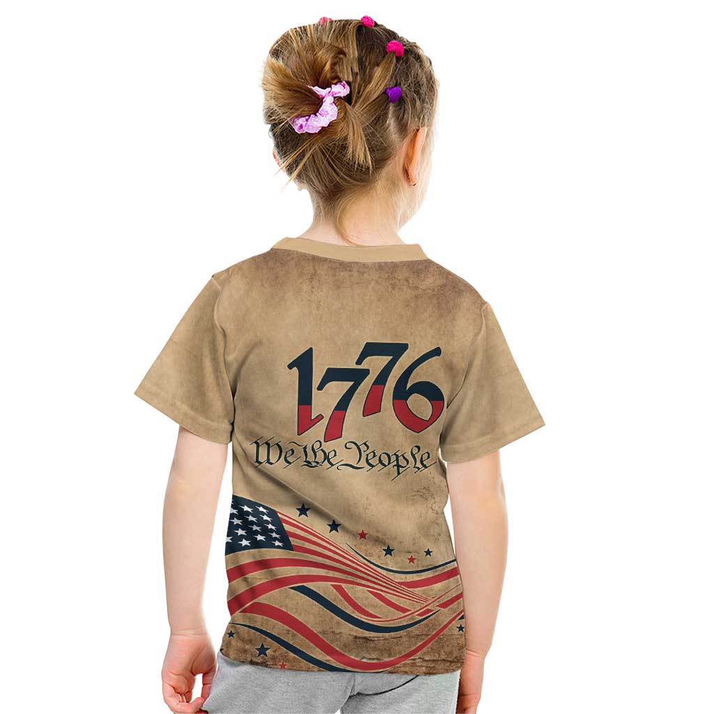 America 250th Anniversary Kid T Shirt Eagle Us Flag July 4Th - Wonder Print Shop