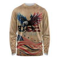 America 250th Anniversary Long Sleeve Shirt Eagle Us Flag July 4Th - Wonder Print Shop