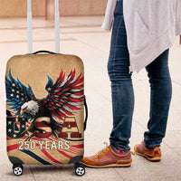 America 250th Anniversary Luggage Cover Eagle Us Flag July 4Th - Wonder Print Shop
