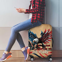 America 250th Anniversary Luggage Cover Eagle Us Flag July 4Th - Wonder Print Shop