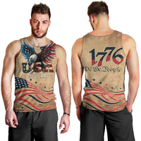 America 250th Anniversary Men Tank Top Eagle Us Flag July 4Th - Wonder Print Shop