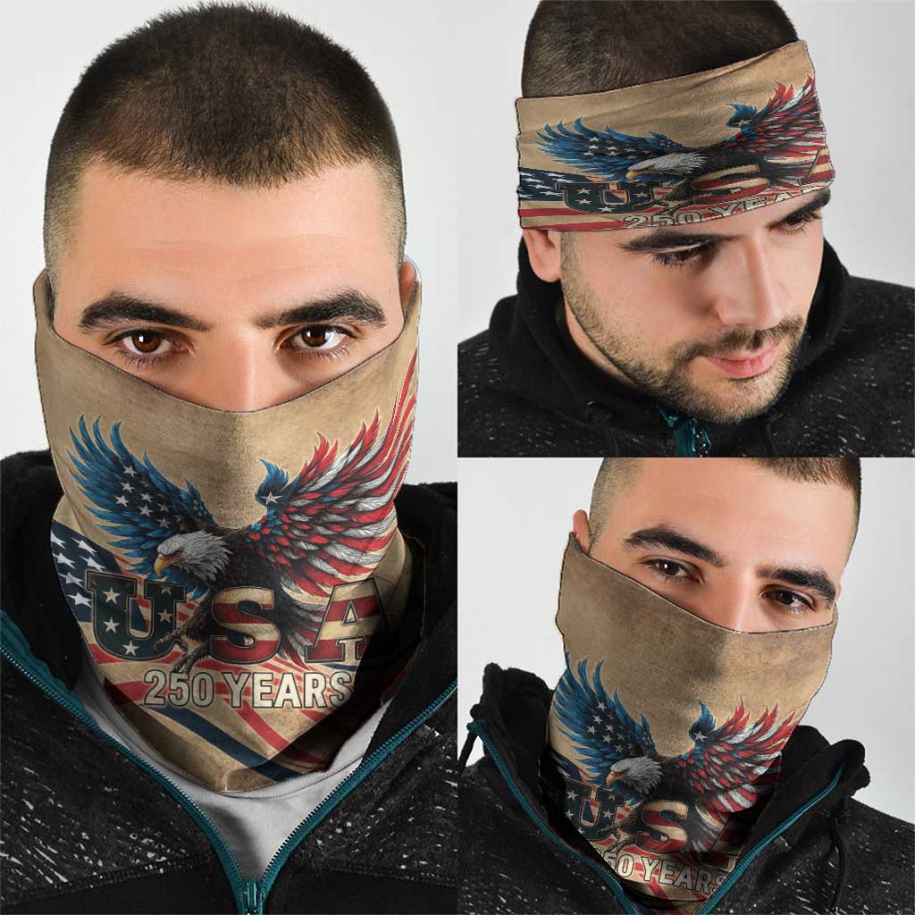 America 250th Anniversary Neck Gaiter Eagle Us Flag July 4Th - Wonder Print Shop