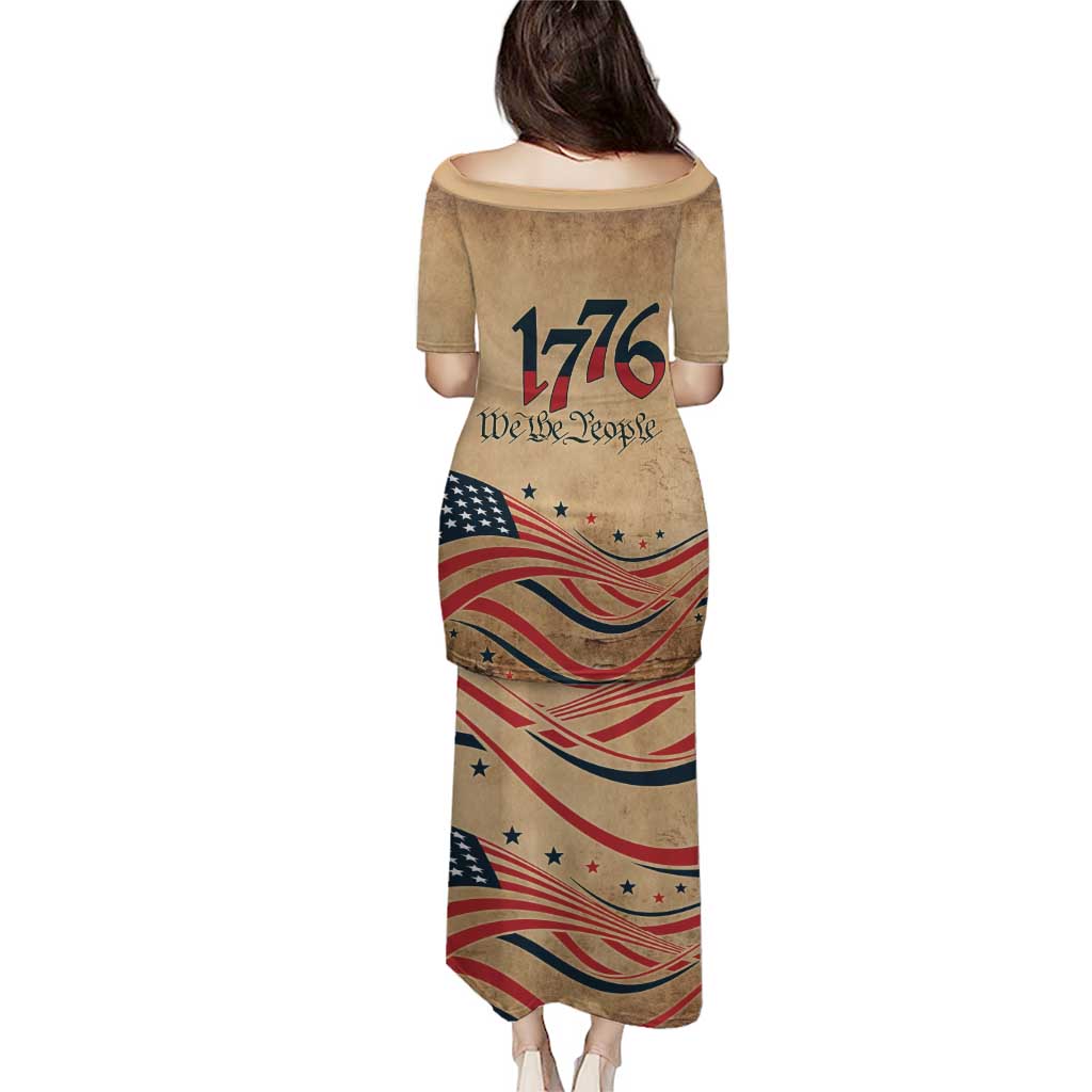 America 250th Anniversary Puletasi Eagle Us Flag July 4Th - Wonder Print Shop