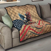 America 250th Anniversary Quilt Eagle Us Flag July 4Th - Wonder Print Shop