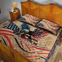 America 250th Anniversary Quilt Bed Set Eagle Us Flag July 4Th - Wonder Print Shop