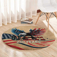 America 250th Anniversary Round Carpet Eagle Us Flag July 4Th - Wonder Print Shop