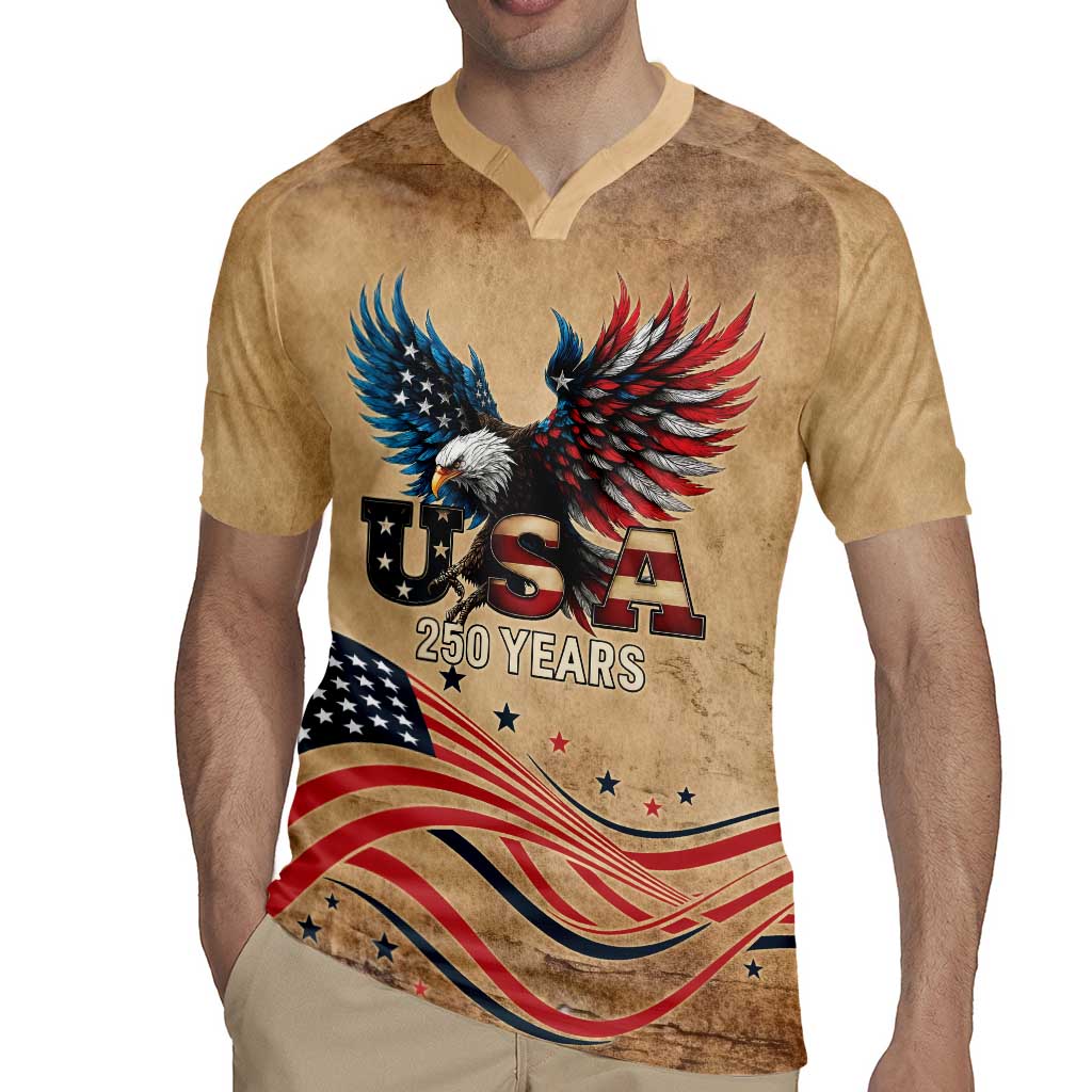 America 250th Anniversary Rugby Jersey Eagle Us Flag July 4Th - Wonder Print Shop
