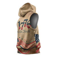 America 250th Anniversary Sleeveless Hoodie Eagle Us Flag July 4Th - Wonder Print Shop