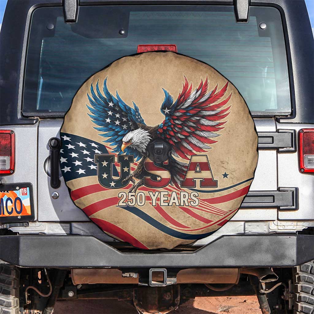 America 250th Anniversary Spare Tire Cover Eagle Us Flag July 4Th - Wonder Print Shop