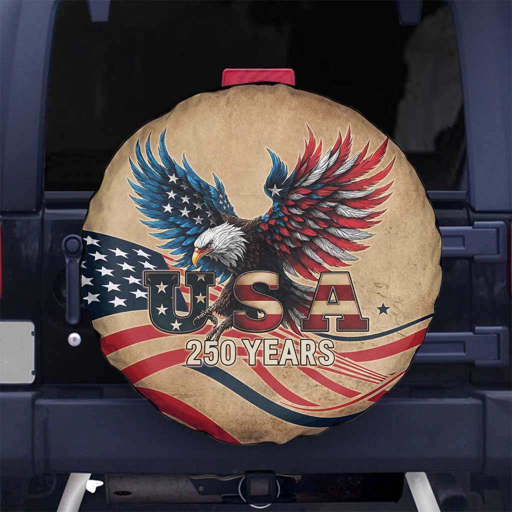 America 250th Anniversary Spare Tire Cover Eagle Us Flag July 4Th - Wonder Print Shop