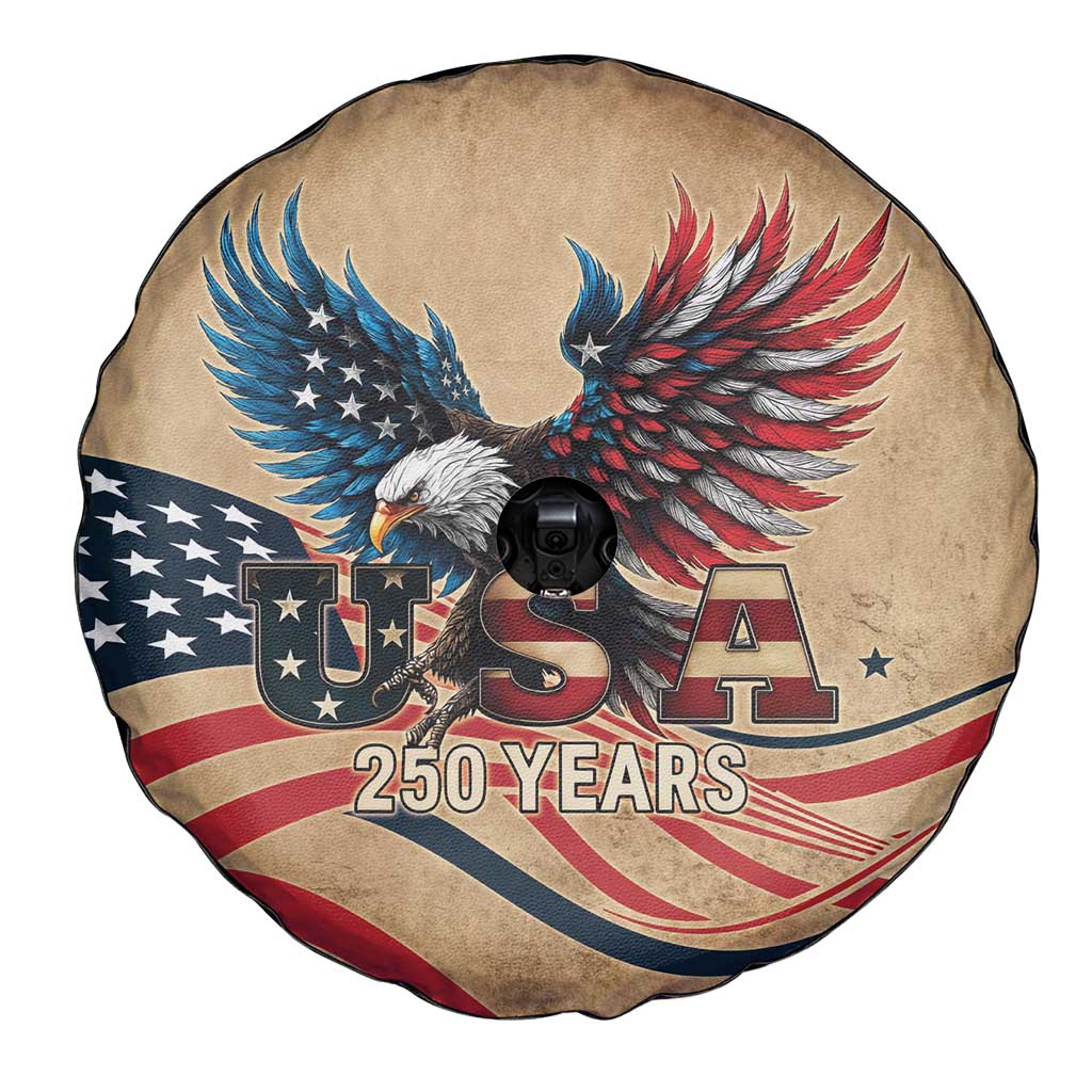 America 250th Anniversary Spare Tire Cover Eagle Us Flag July 4Th - Wonder Print Shop